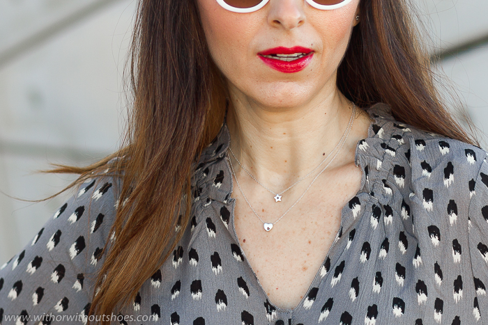 Collares colgantes corazon estrella de plata de Leontina Alascio Made in Spain