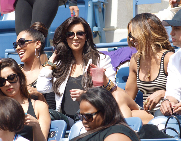 Kim Kardashian and Friends at the US Open