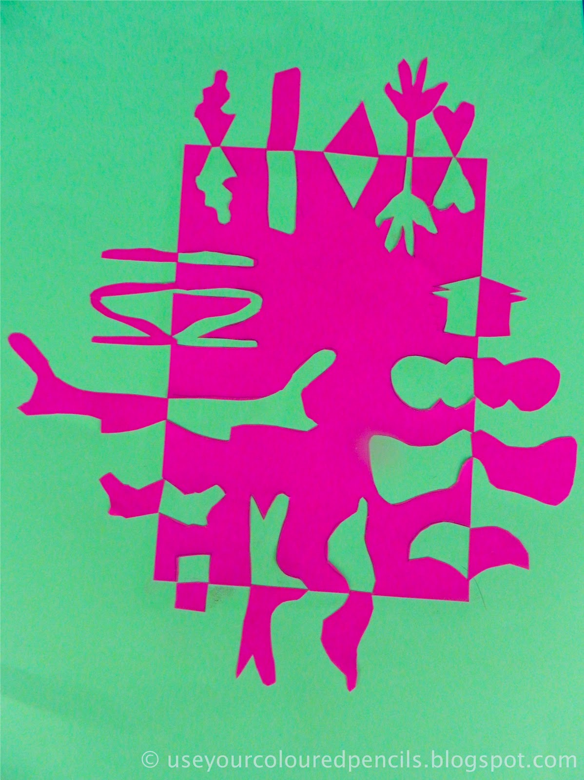 Use Your Coloured Pencils: Notan in Complementary Colours