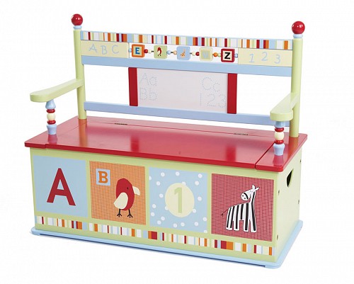 Decoracion Endotcom: Banca para niños con almacén para juguetes