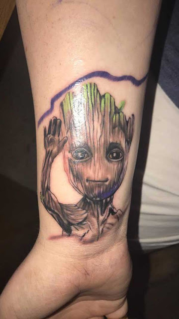 tatuagens do Groot tatuagens do Groot
