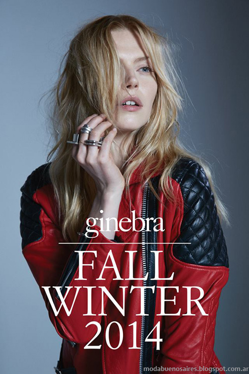 Ginebra otoño invierno 2014 Moda otoño invierno 2014 camperas de cuero de mujer y tapados 2014.