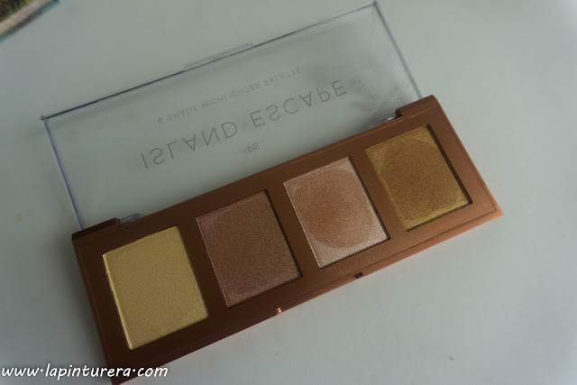 Colección Island Escape de Primark 06 paleta de iluminadores abierta
