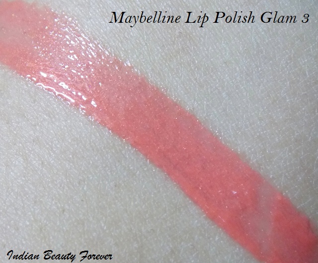 Maybelline Lip Polish Glam 3 shades, Review, Photos and Swatches