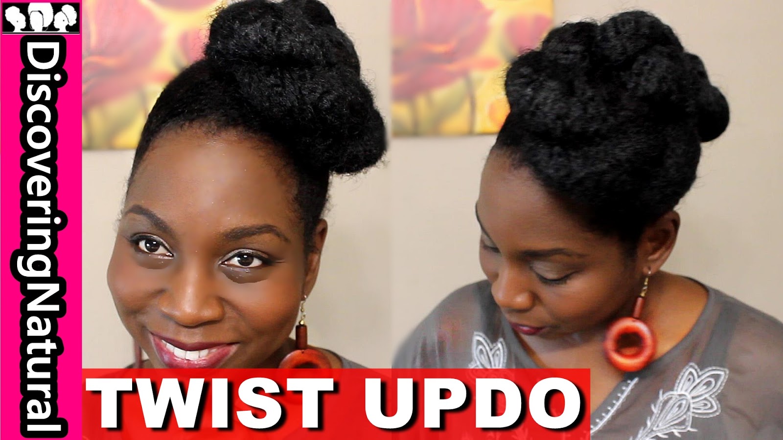 Discoveringnatural Quick Twisted Marley Updo Natural Hair