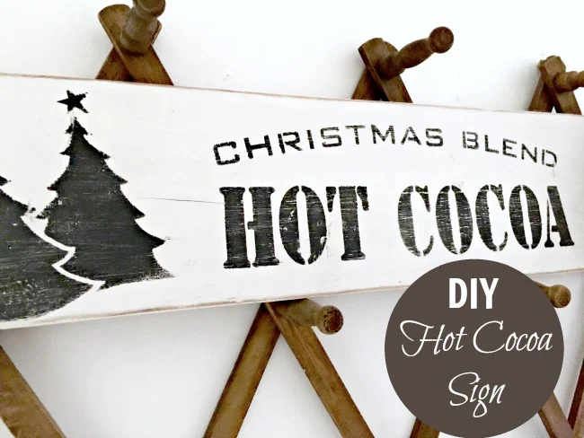 Christmas Blend Hot Cocoa Sign www.homeroad.net