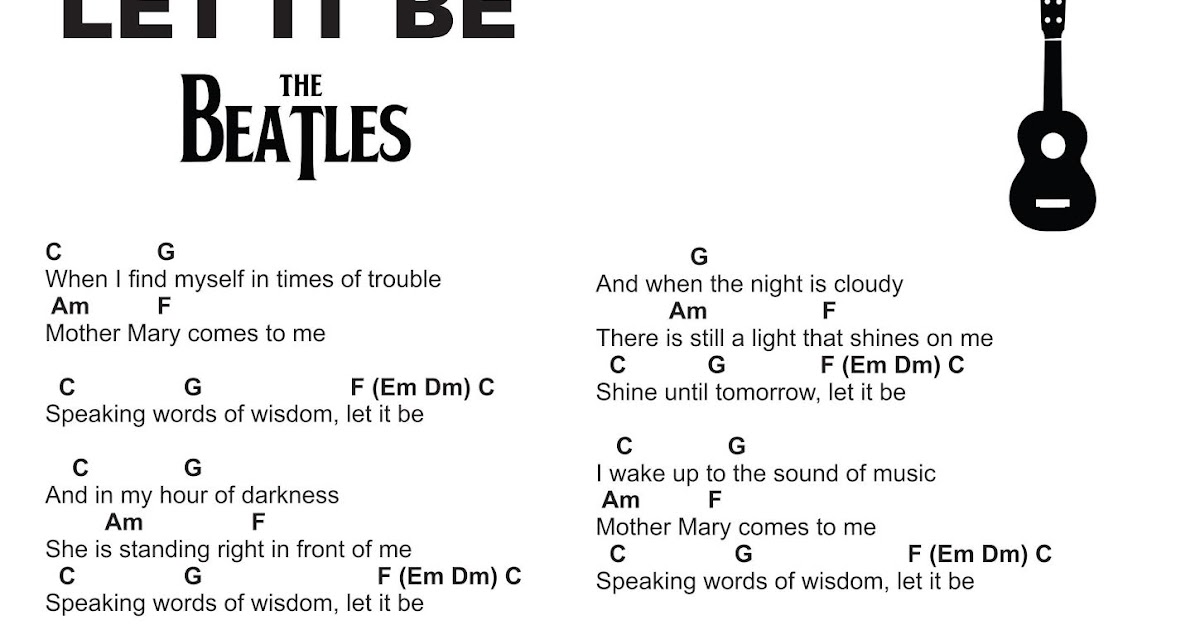 Caos Controlado Let it be The Beatles Cifra para ukulele