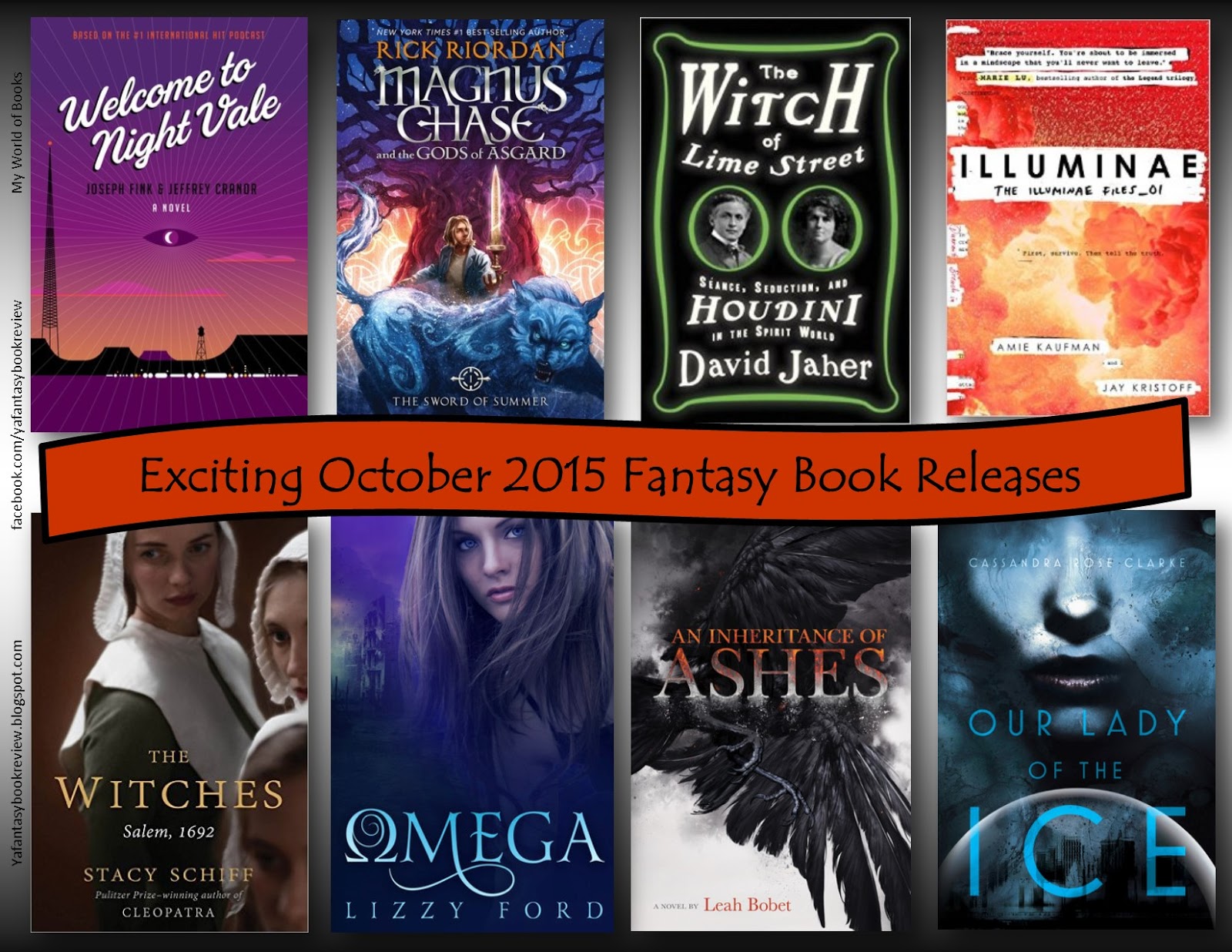 to My World of Books! Exciting October 2015 Fantasy Book Releases