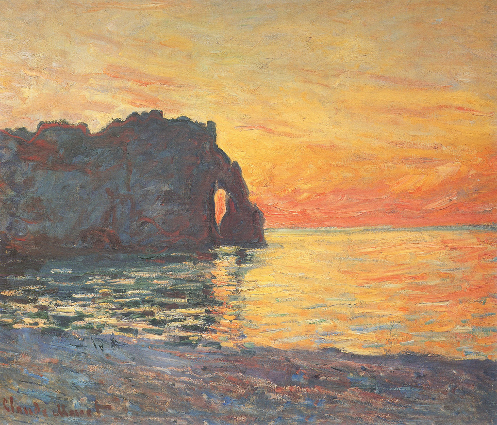 Etretat Great Maritime Art the Porte d’Aval; 1890 EUGENE BOUDIN