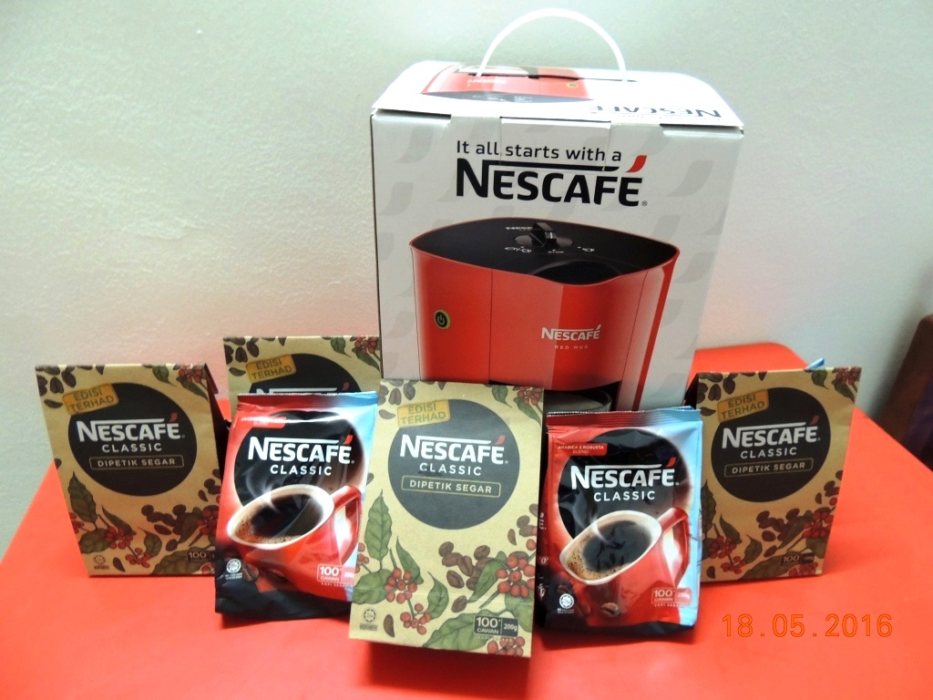 ! A Growing Teenager Diary Malaysia ! Nescafe Red Mug Coffee Machine