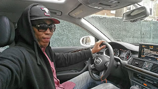 car enthusiast Malkam Dior in the new Audi #A6 VIRAL SOCIAL MEDIA TREND