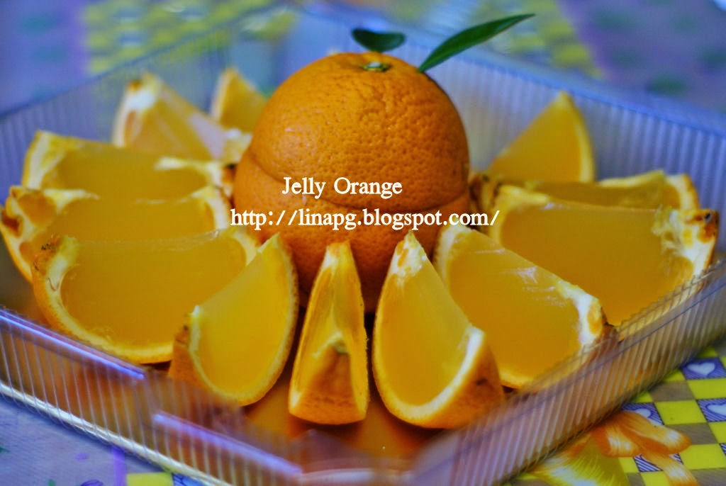 Resepi AgarAgar Oren/Jelly Orange Dan Tempahan Jelly Orange TERATAK