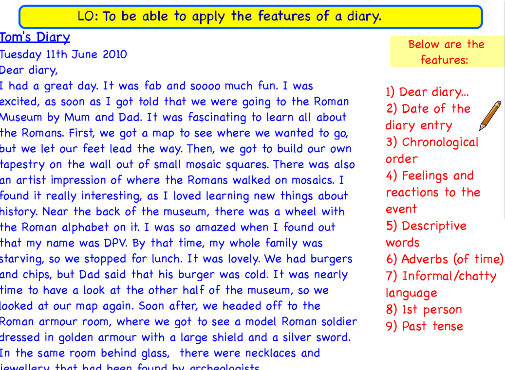 Year 6 Class 6P Summer 1 Week 1 Writing Task Primary School