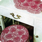 Tapete funda de cojin a Crochet Tapete funda de cojin a Crochet