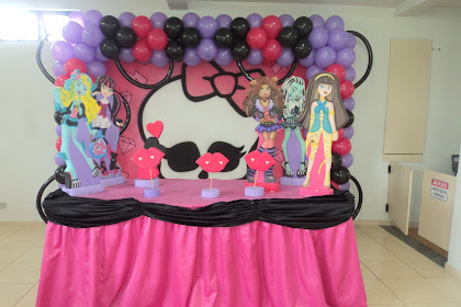 Decoração De Aniversario Da Monster High Simples