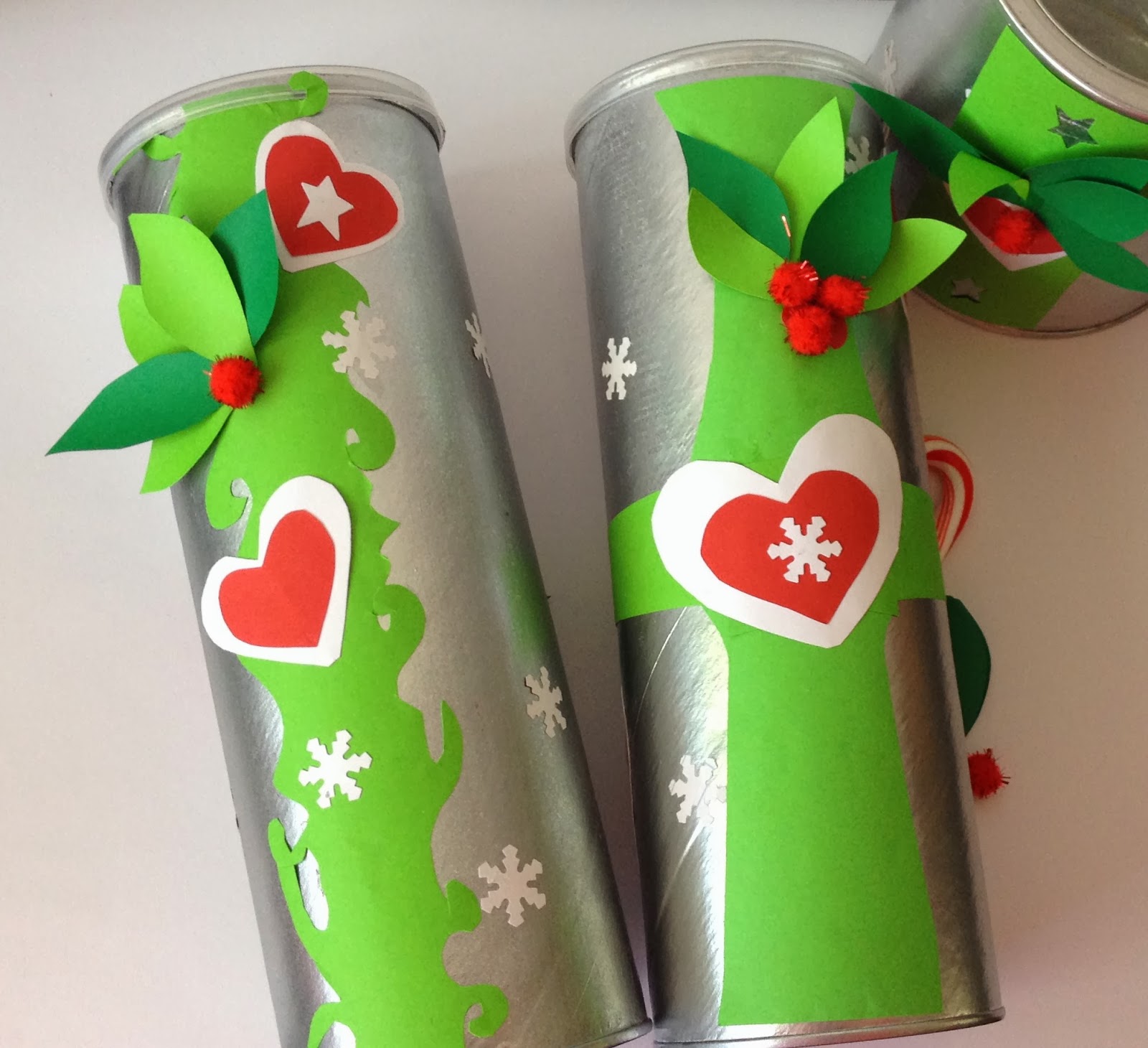 IDEASHOT: Latas de galletas con decoración navideña