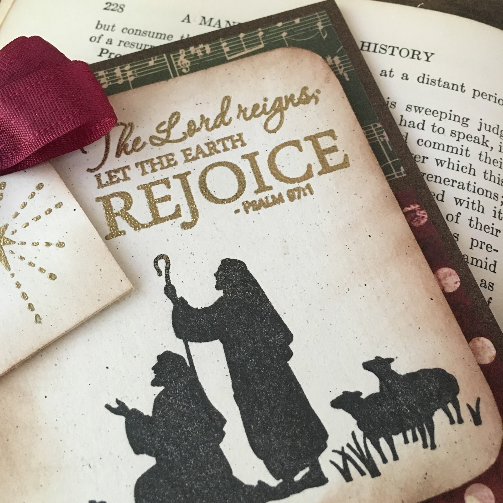 SewPaperPaint Simple Stamped Nativity Christmas Cards