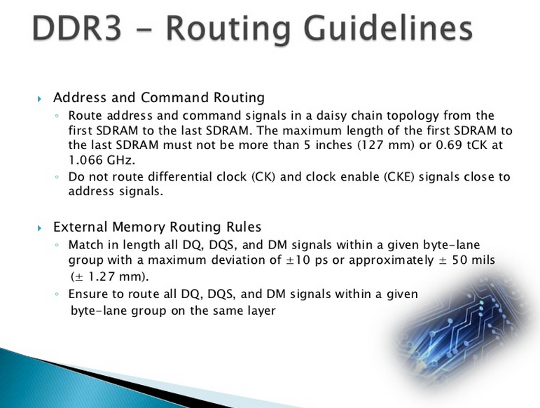 PCB Designer: DDR3 Routing Guidelines