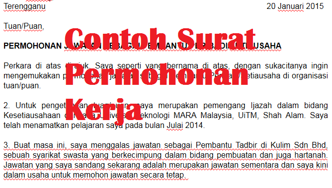 Contoh Surat Rasmi Bank - Contoh O