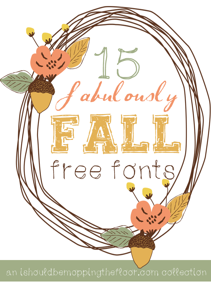 15 Fabulously Fall Free Fonts | Easy-to-use free fonts that are perfect for autumn.