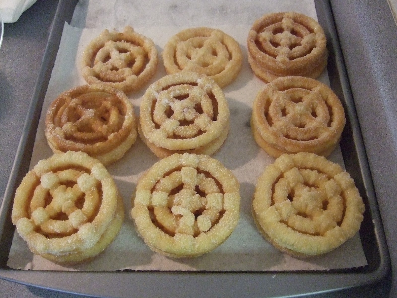 baked fattigman cookies