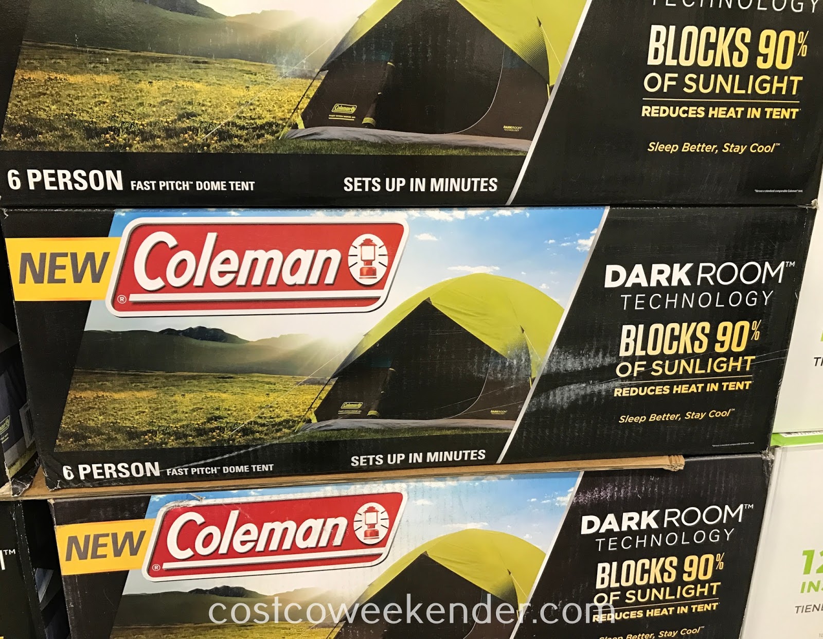 Coleman 6 Person Fast Pitch Dark Room Dome Tent Costco Weekender