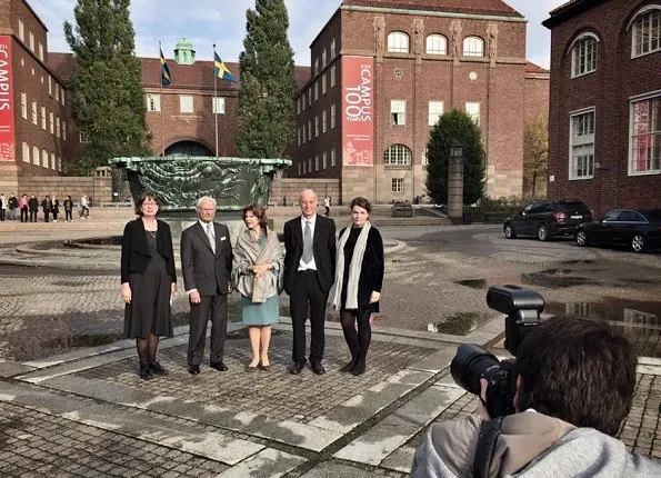 King Carl Gustaf and Queen Silvia attended the several events of centenary anniversary of opening of KTH Campus