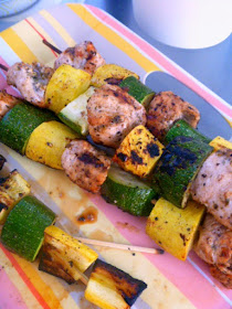 Mediterranean Chicken Kabobs are a summer treat!  Bursting with flavors your crave for the rest of the summer! - Slice of Southern