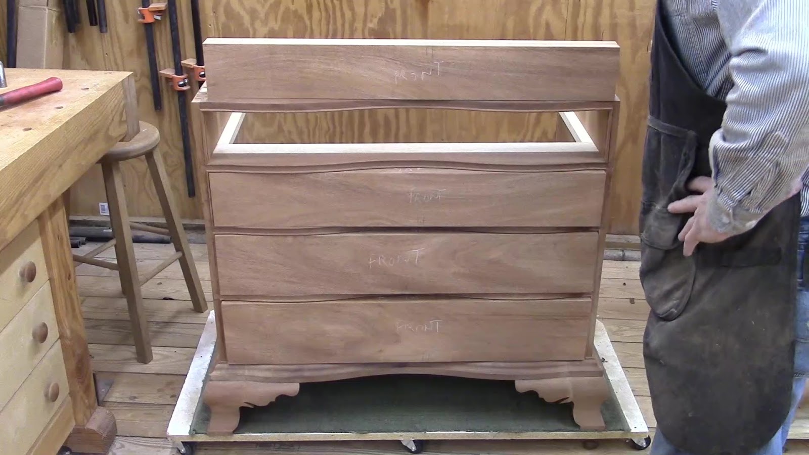 David Boeff Furniture Maker Chipman Oxbow Chest Making Curved Drawer