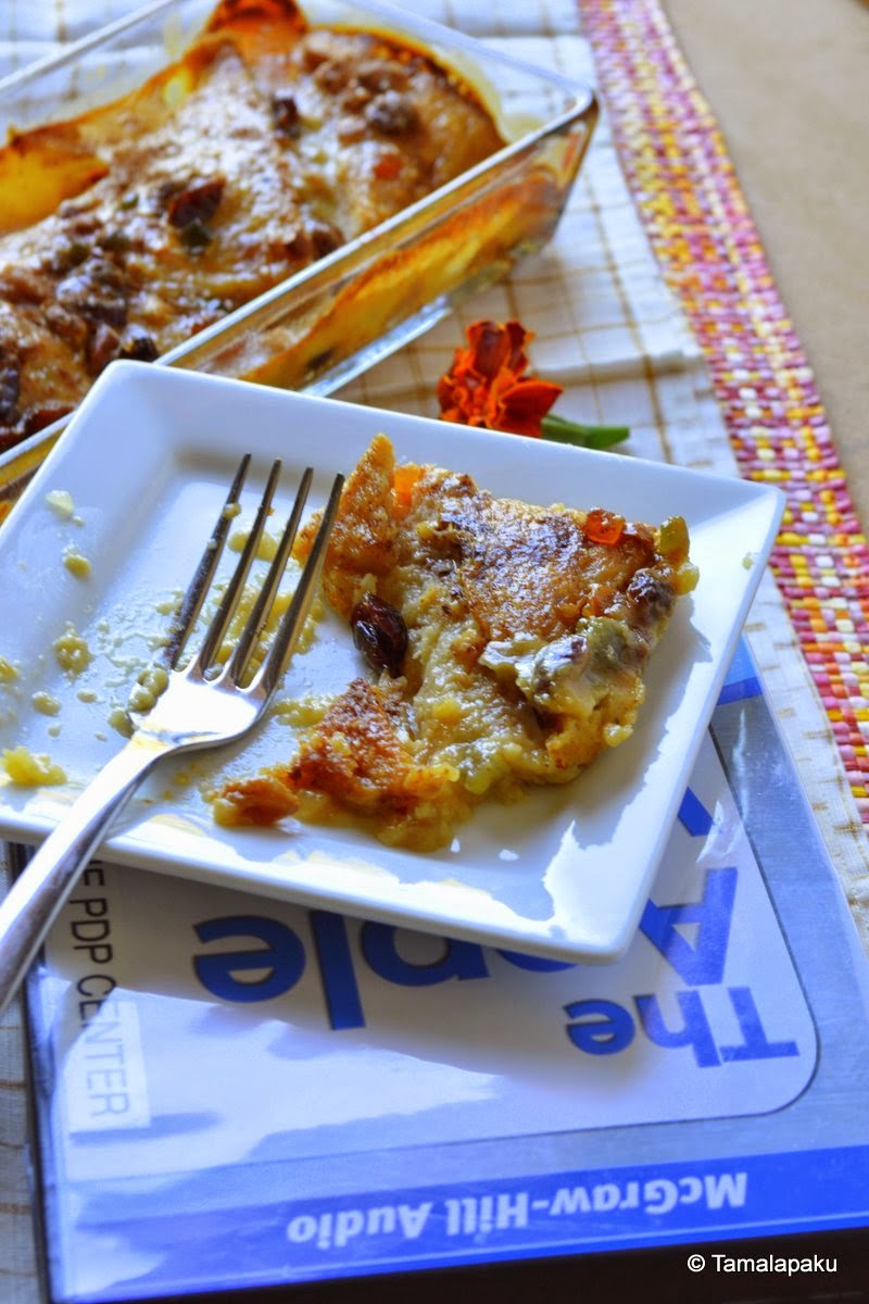 Eggless Bread And Butter Pudding United Kingdom Tamalapaku