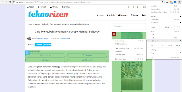 Cara Menyimpan Halaman Web di Google Chrome PC