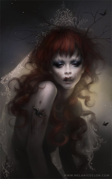 As belas ilustrações de mulheres com temas de fantasia de Mélanie Delon Melanie Delon deviantart ilustrações mulheres fantasia romantismo classicismo