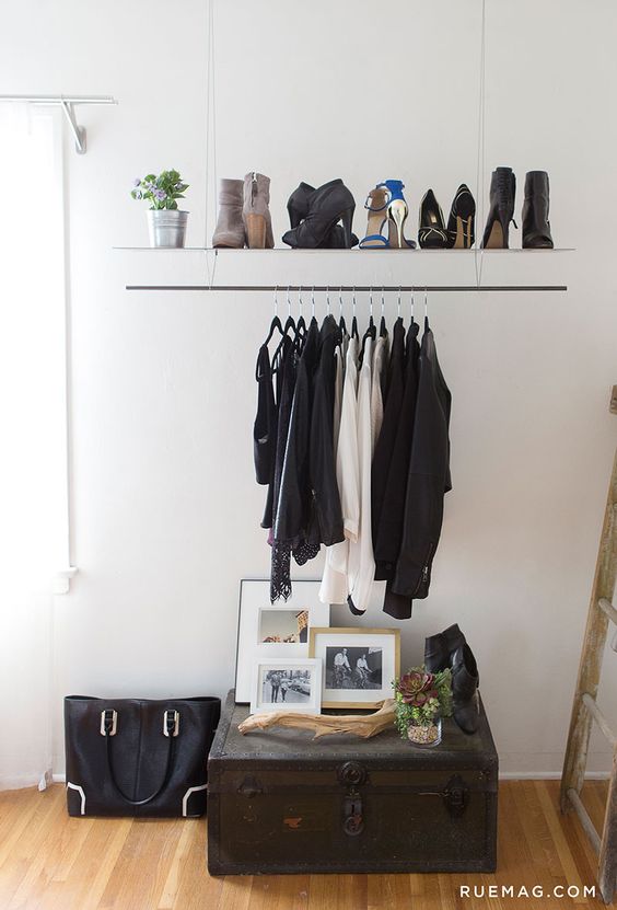 Breakfast with Kate Moss* Apartment Ideas Exposed Wardrobe