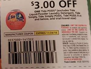 save $3.00 of ftide from P&G insert