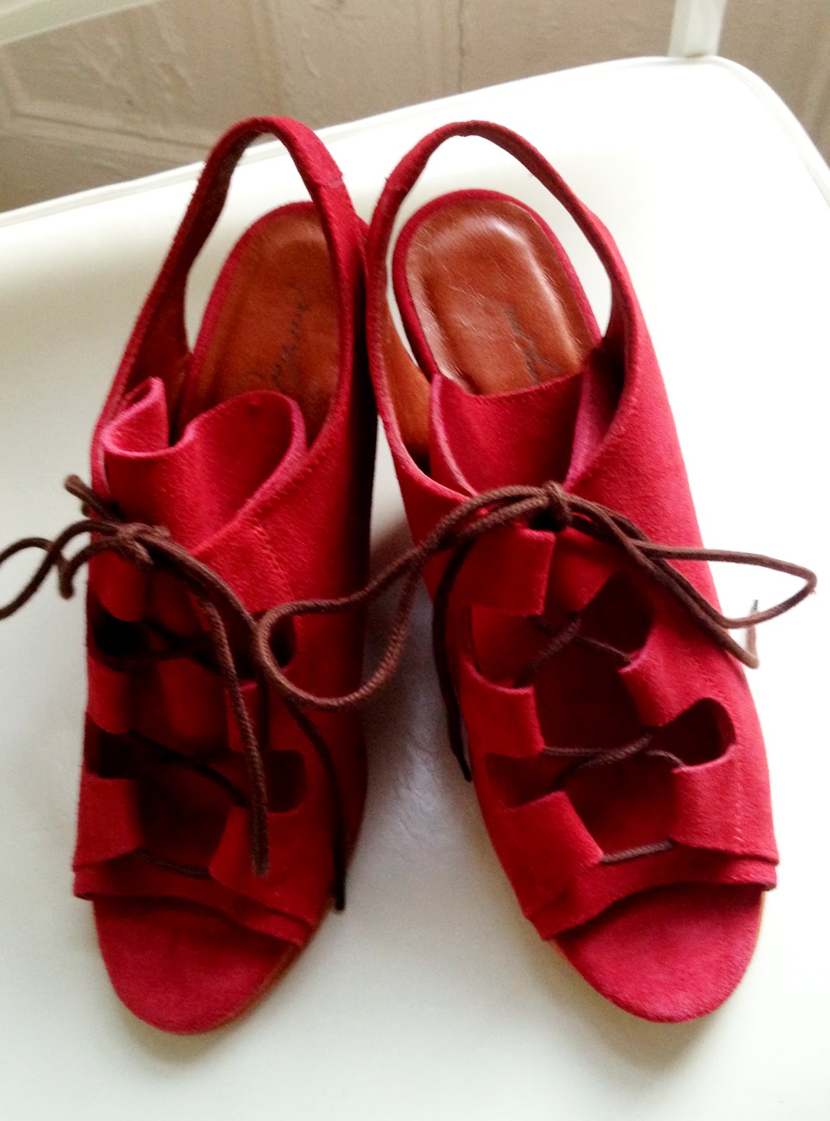 laws of general economy: Rachel Comey Taper Suede Wedges- NIB 6.5 (REDUCED)