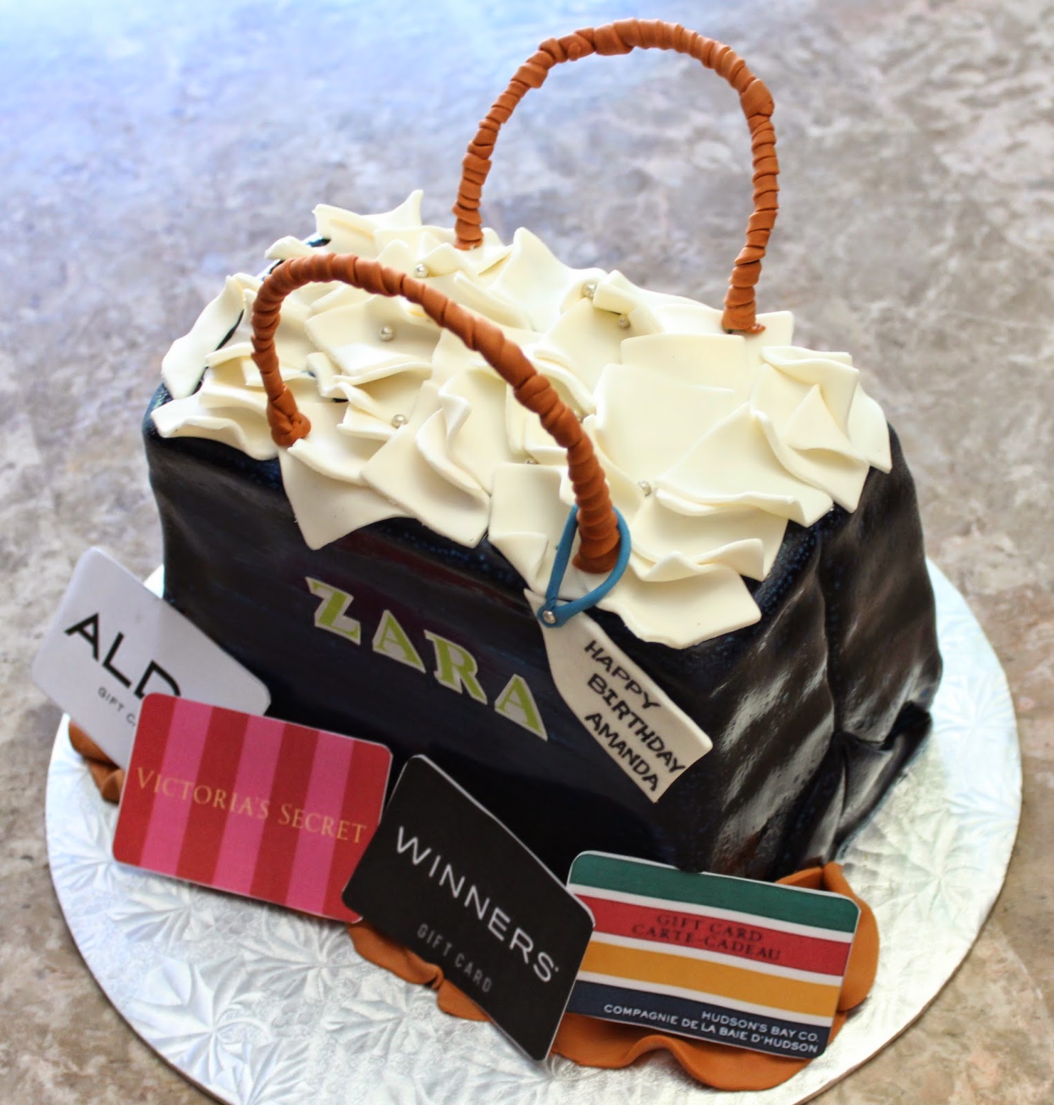 Love Dem Goodies ZARA SHOPPING BAG CAKE