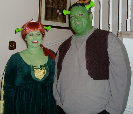 Shreck and Bride costume