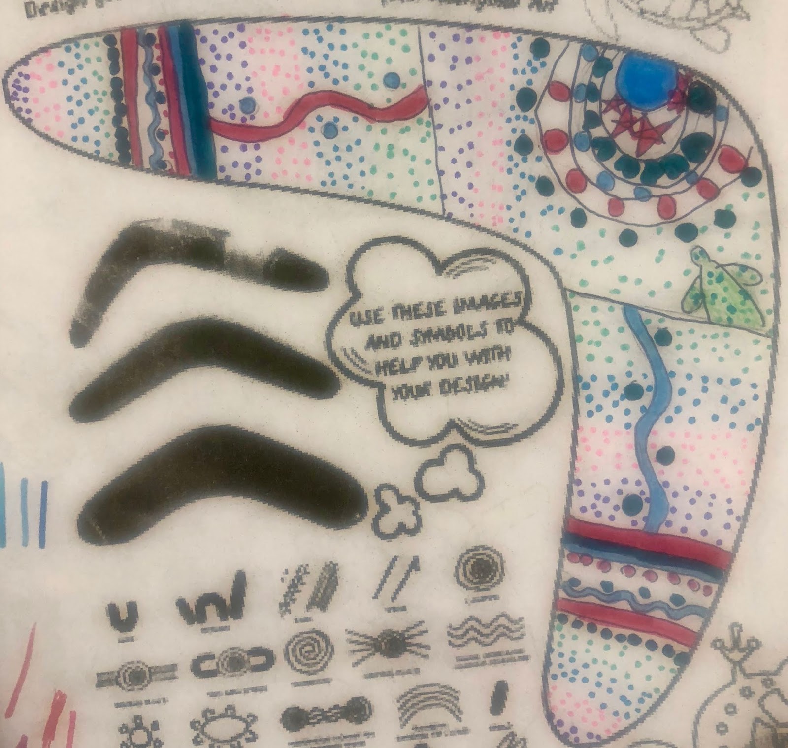 Baldauf BlogART Pointillism Aboriginal Rain Sticks