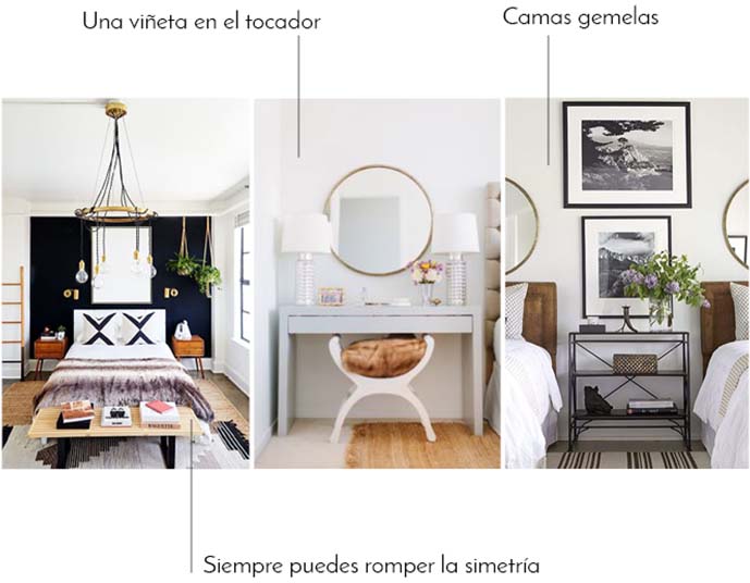 tendencias dormiorio 2017 simetría