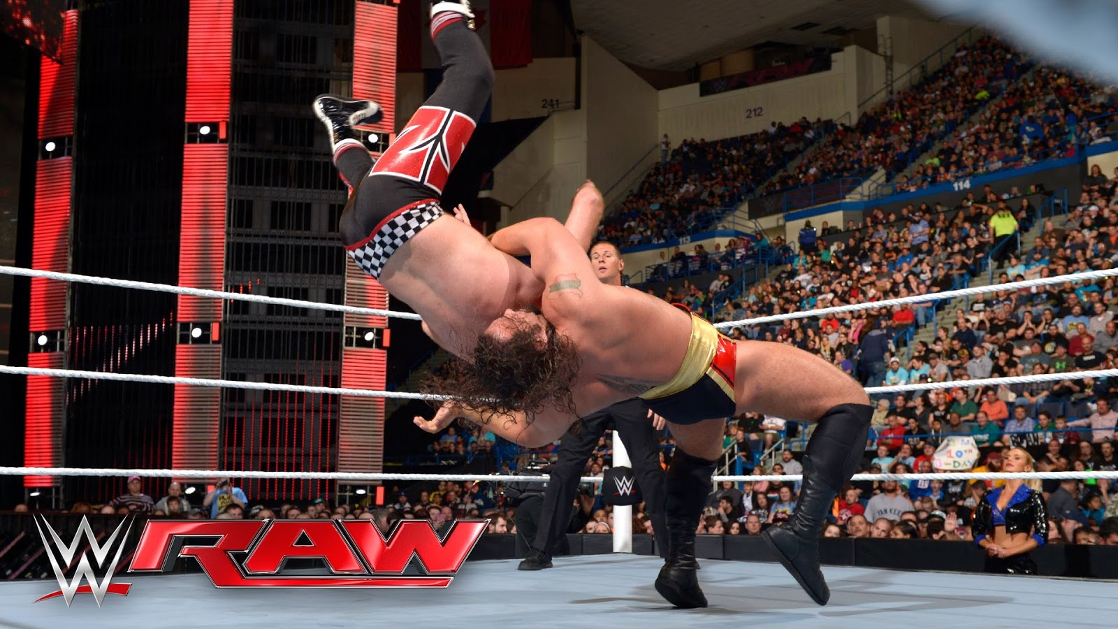 25 апреля 2016. Sami Zayn vs Rusev. Терри Голд реслинг. Sami Zayn Raw. Борцы WWE.