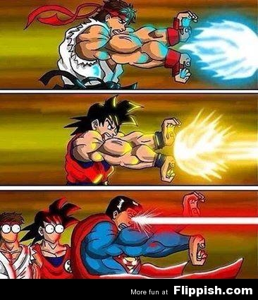 world wildness web goku vs superman memes