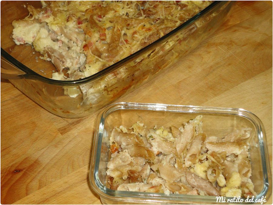 Macarrones con coliflor