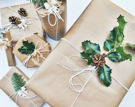 Brown Paper Christmas Wrapping Paper