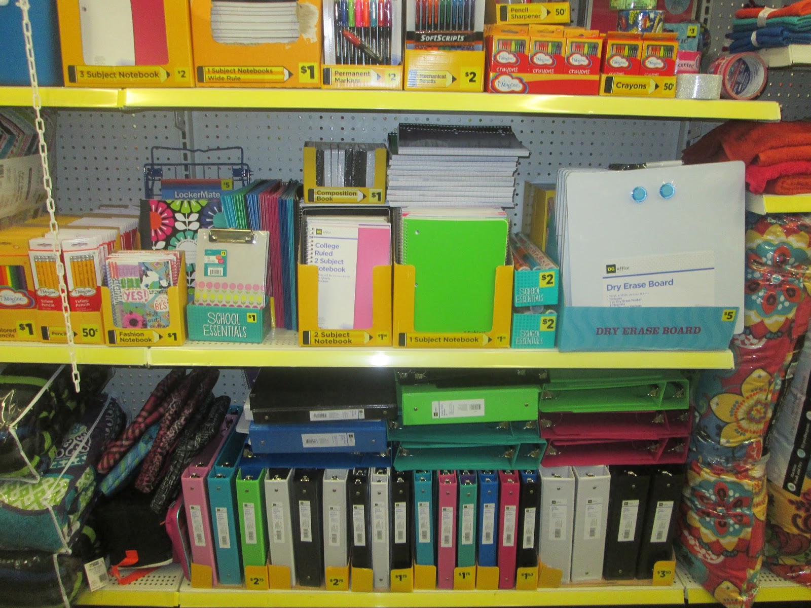 Mommie of 2 Back to School Shopping at Dollar General