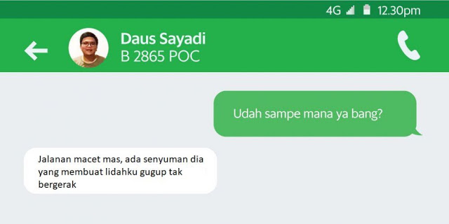 Pikiran Ngeres Jangan Baca, Chat Kocak Driver Ojol yang Bikin Gagal Fokus Pikiran Ngeres Jangan Baca, Chat Kocak Driver Ojol yang Bikin Gagal Fokus