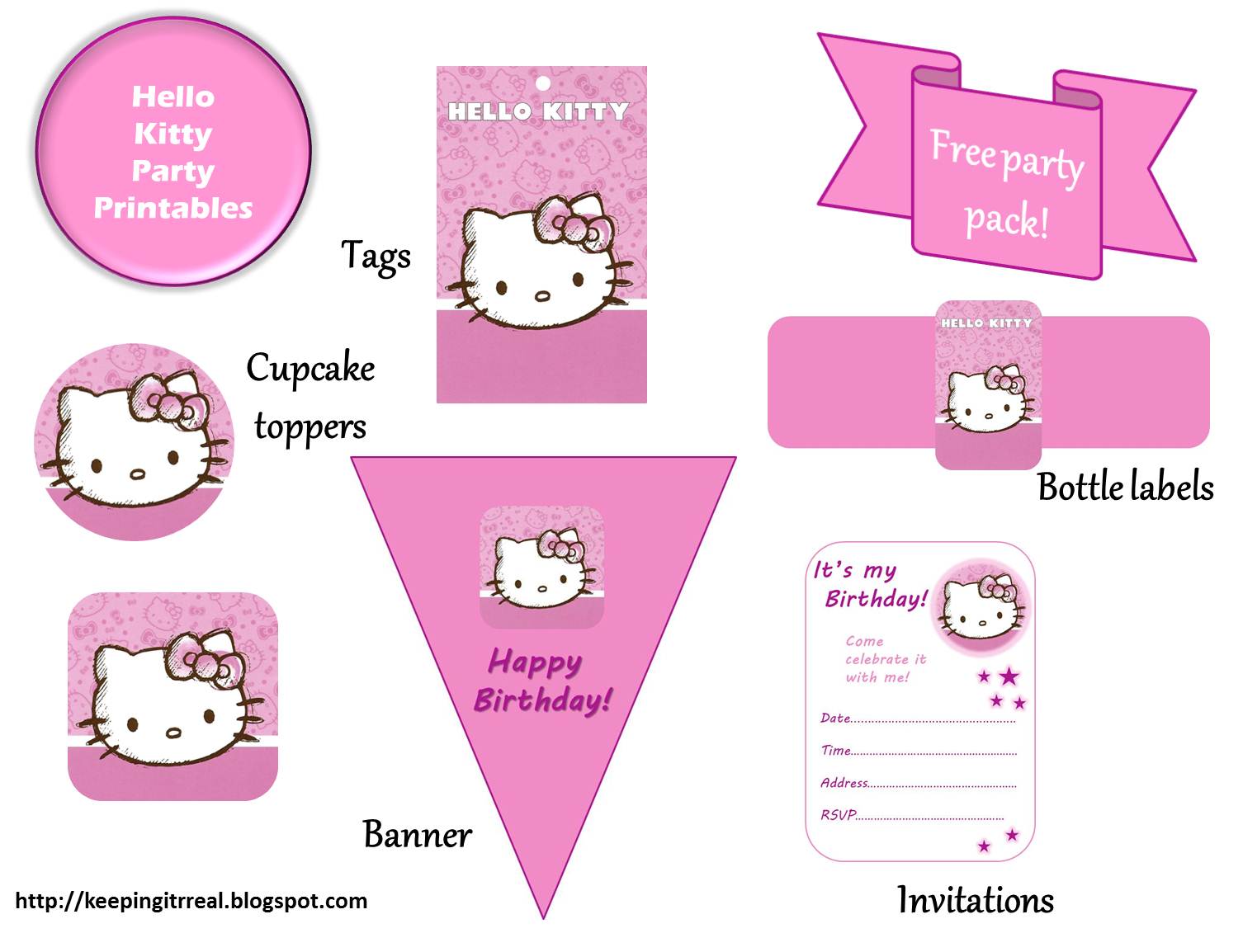 Hello Kitty Party Pack Free Printables Keeping It Real Hello Kitty Party Pack Free Printables Keeping It Real