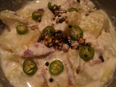 Easy south indian recipe: Bamboo shoot Raita