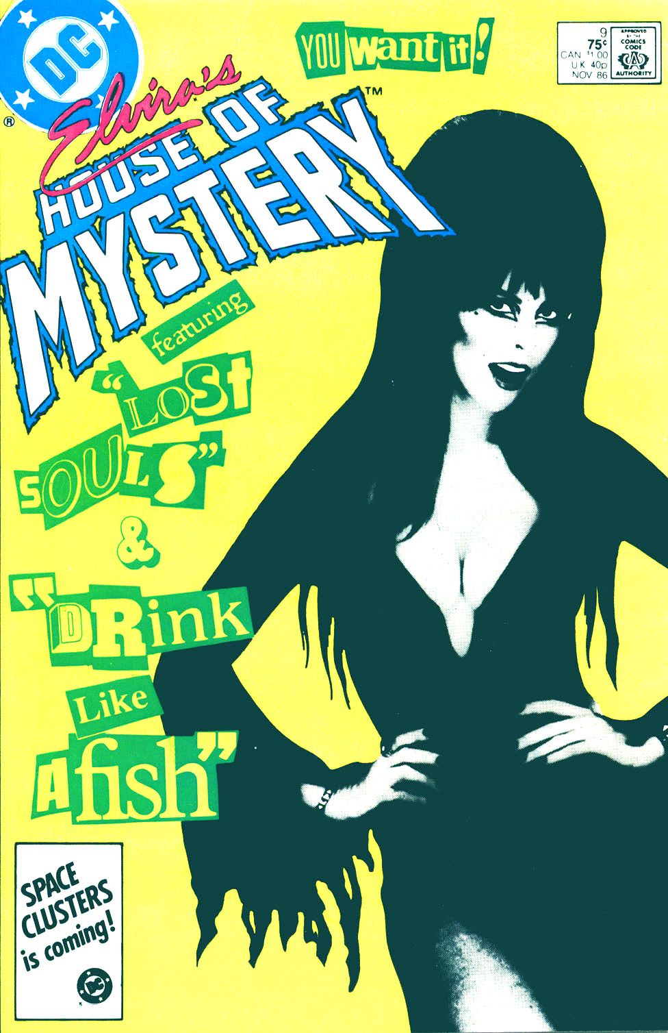 Read online Elvira's House of Mystery comic -  Issue #9 - 1