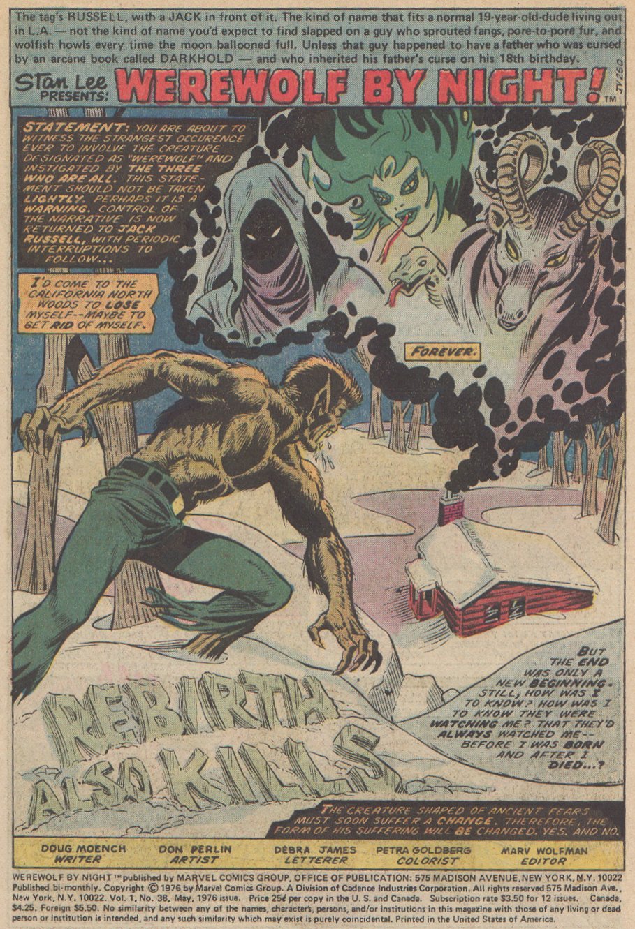 Read online Werewolf by Night (1972) comic -  Issue #38 - 2