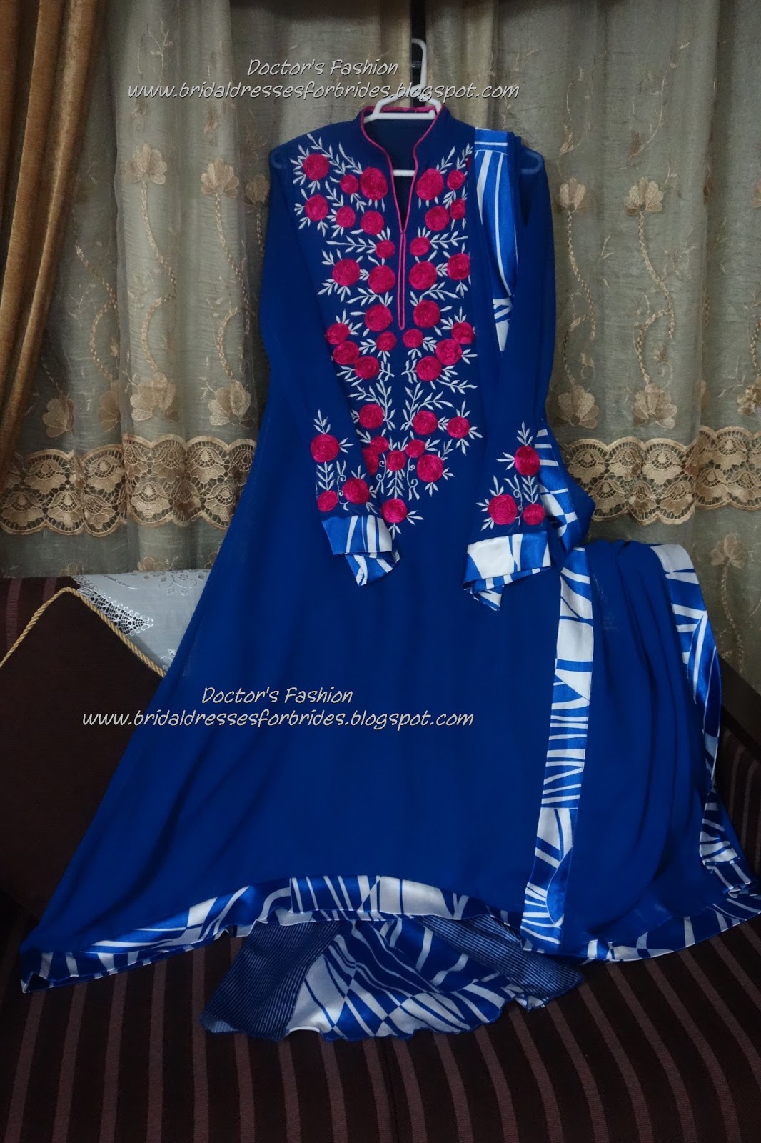 Bridal dresses Ribbon work